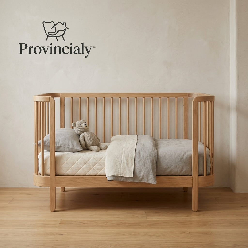 Provincialy™ Natural Wood Kids Bed
